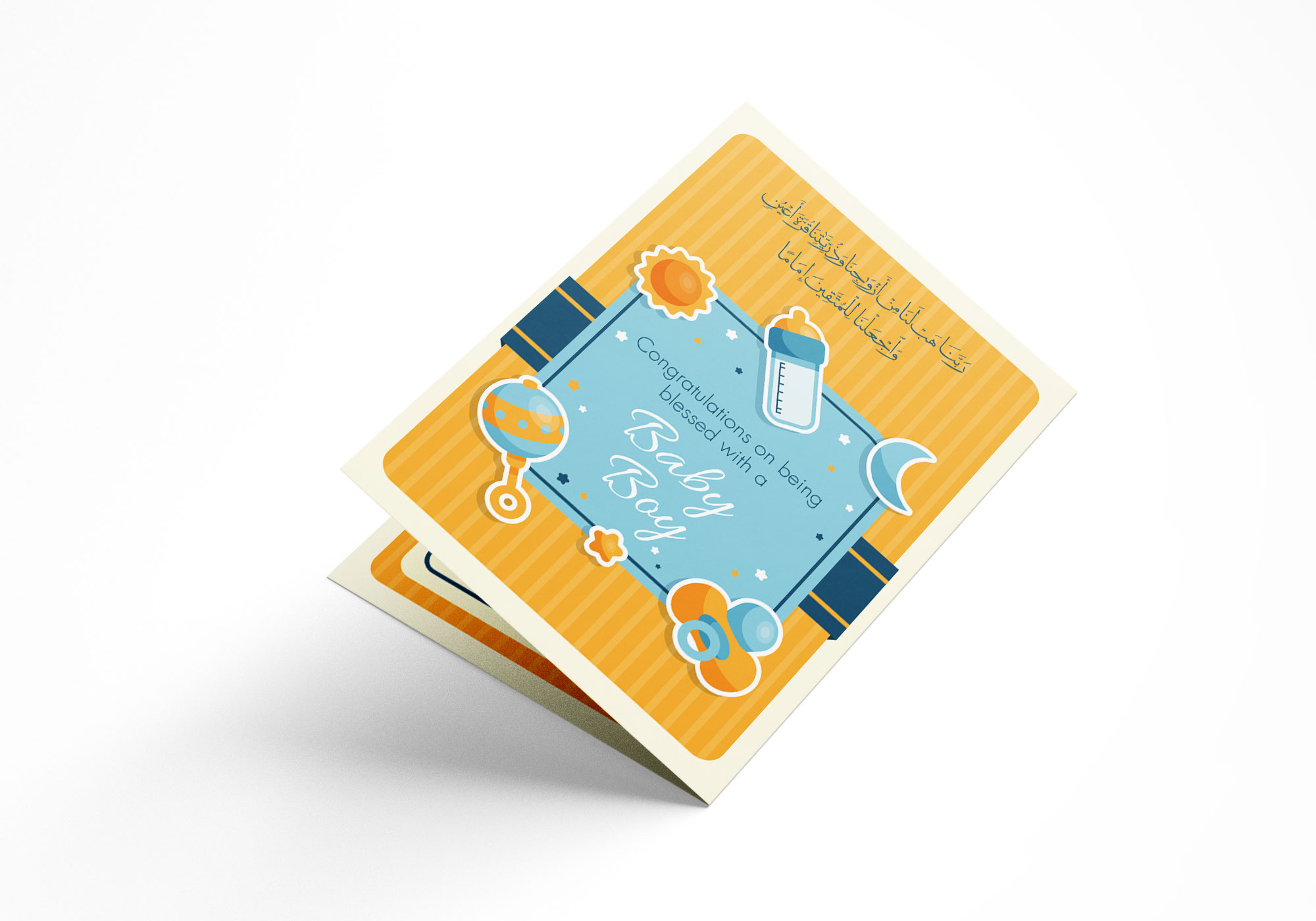 New Born Baby Boy Congratulations Cards (Pack of 5)